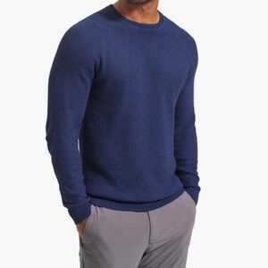MIZZEN + MAIN Cassady Men’s Navy Blue Crewneck Sweater